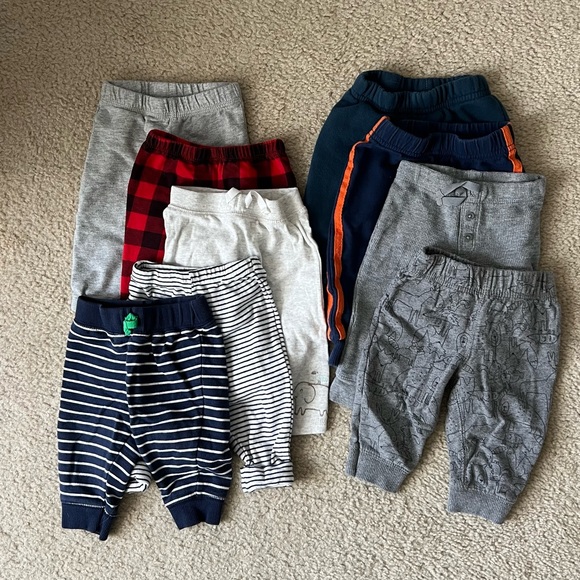 Carter's Other - Baby boys Carters pants, 9 pairs. Size 6 months.